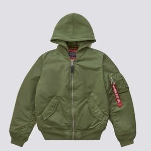 Alpha industries Green bomber jacket